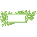 Preview of a frame with leaves embroidery design suitable for FSL and decorative stitching projects.