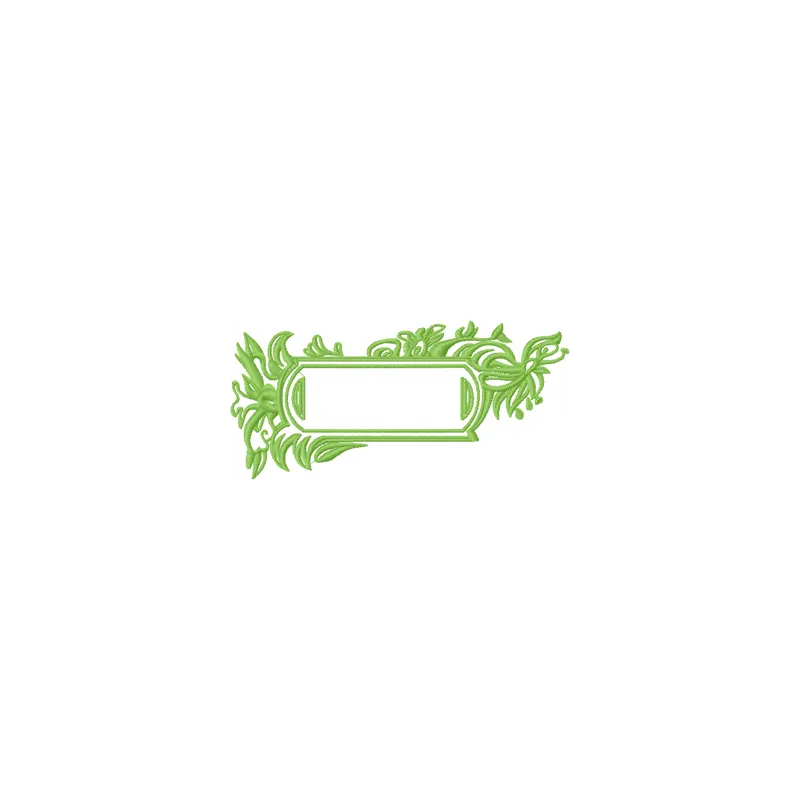 Preview of a frame with leaves embroidery design suitable for FSL and decorative stitching projects.