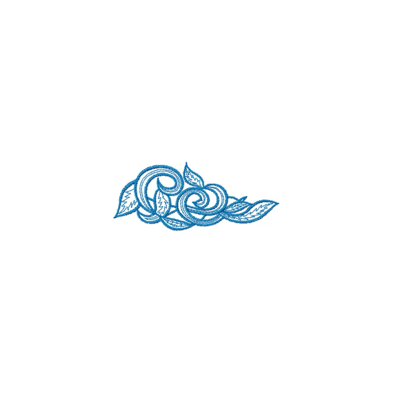 Vignette embroidery design featuring intricate floral motifs for FSL and decoration projects.