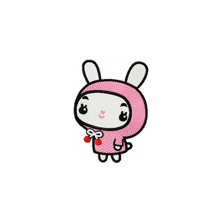 Cute baby bunny embroidery design - Embroidery Design
