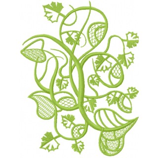 Wild ivy embroidery design - Embroidery Design