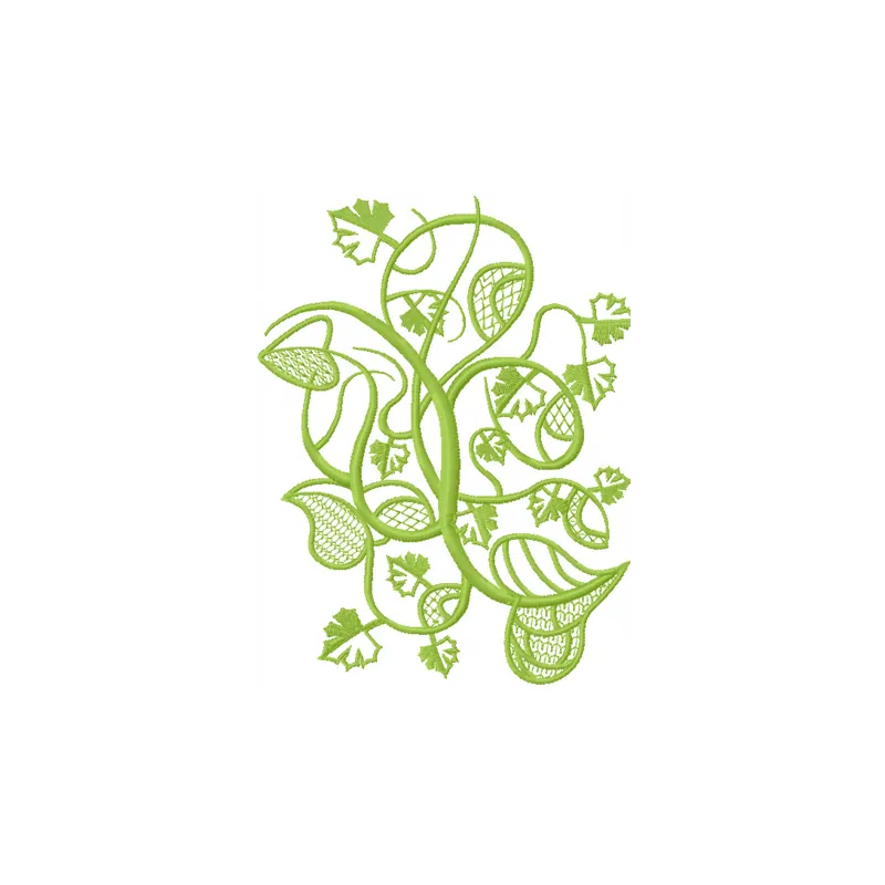 Wild ivy embroidery design preview featuring intricate floral motifs for creative stitching projects.