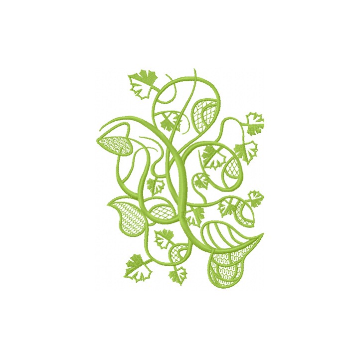 Wild ivy embroidery design - Embroidery Design