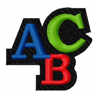 School decoration element embroidery design - Embroidery Design