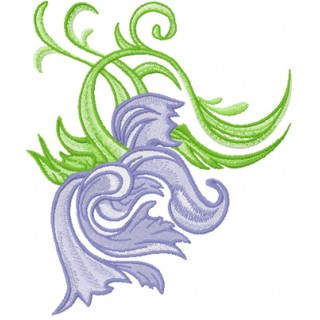 Vintage flower embroidery design - Embroidery Design