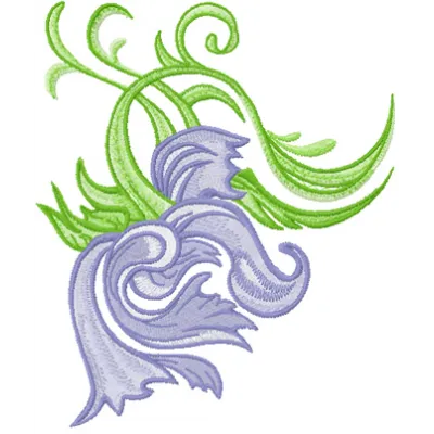 Vintage flower embroidery design showcasing intricate floral patterns, perfect for enhancing various fabric items.