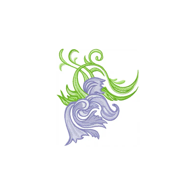Vintage flower embroidery design showcasing intricate floral patterns, perfect for enhancing various fabric items.