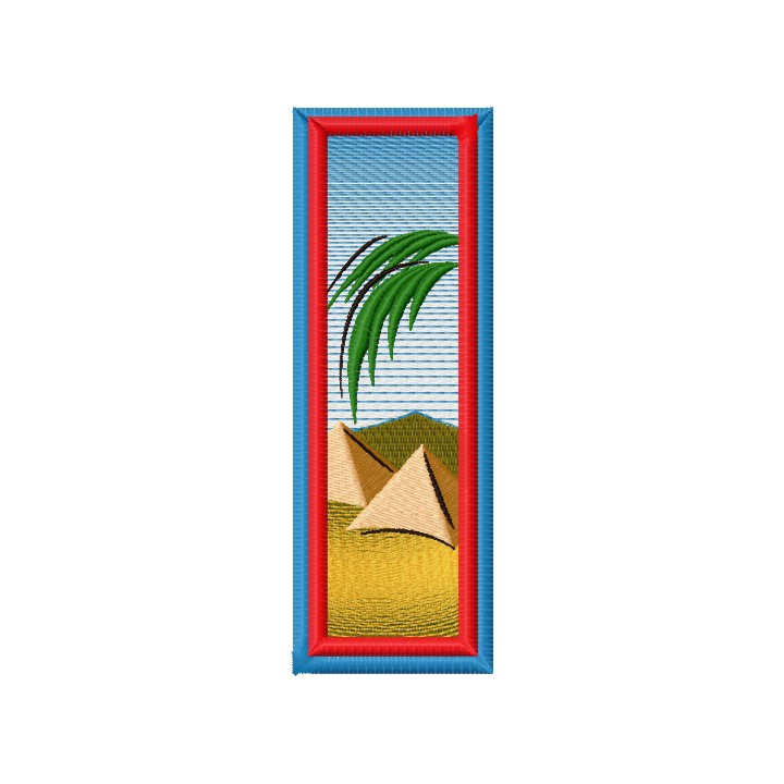 Bookmark Egypt embroidery design - Embroidery Design