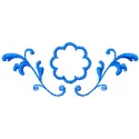 Small vignette 5 embroidery design showcasing intricate stitching patterns for FSL and decoration projects.