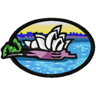 Sydney Opera House embroidery design - Embroidery Design