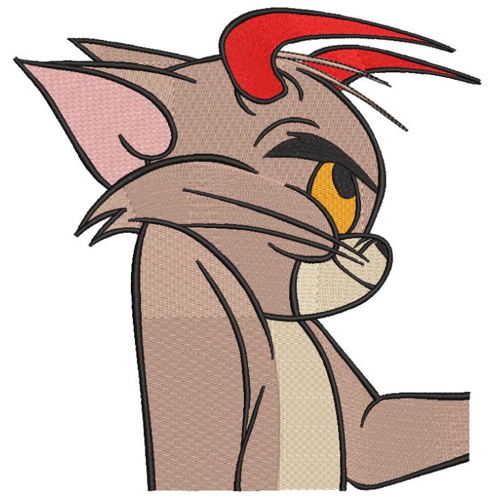 Tom holds in his paw embroidery design - Embroidery Design