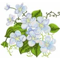 Preview of Forget Me Not embroidery design featuring delicate floral motifs, ideal for stitching on various fabric items.
