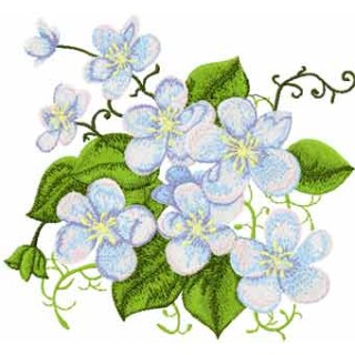 Forget me not embroidery design - Embroidery Design