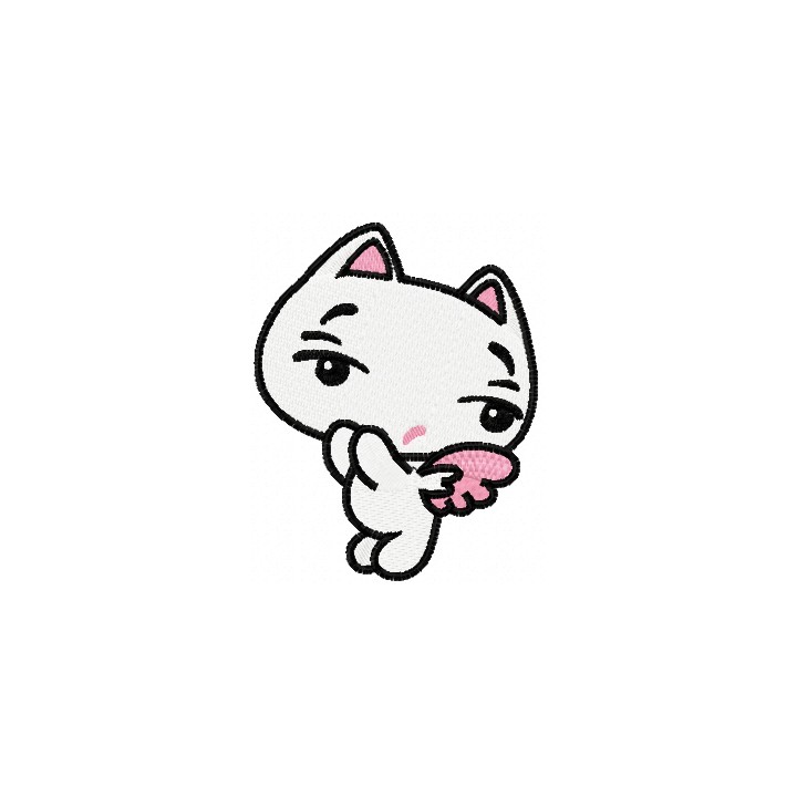 Little cute kitty embroidery design - Embroidery Design