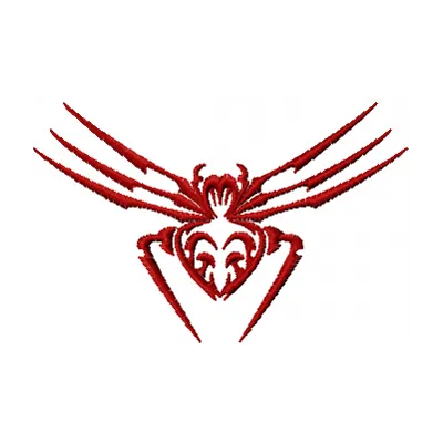 Spider 3 embroidery design showcasing intricate stitching patterns of a spider, ideal for creative projects.