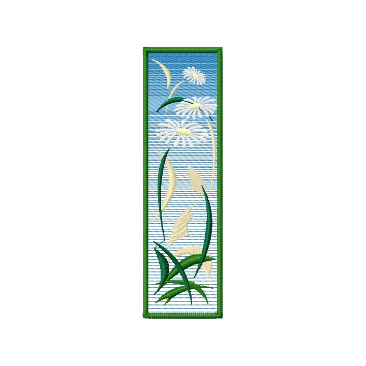 Summer bookmark embroidery design - Embroidery Design