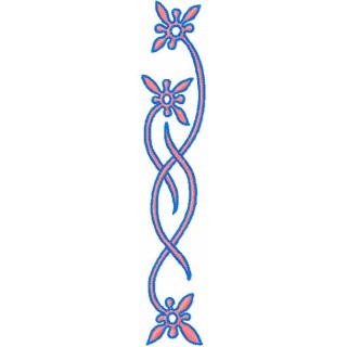 Flowers decor embroidery design - Embroidery Design