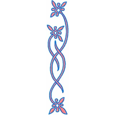 Preview of a beautiful flowers decor embroidery design, showcasing intricate stitching patterns for FSL and decoration.
