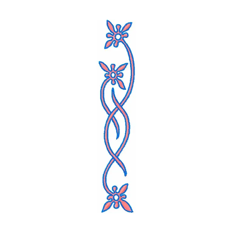 Preview of a beautiful flowers decor embroidery design, showcasing intricate stitching patterns for FSL and decoration.