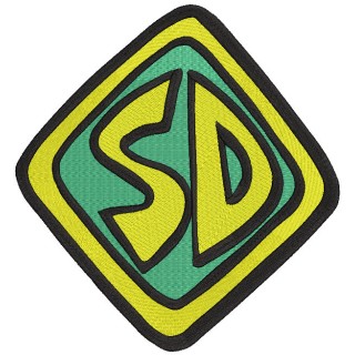 Scooby doo logo embroidery design - Embroidery Design