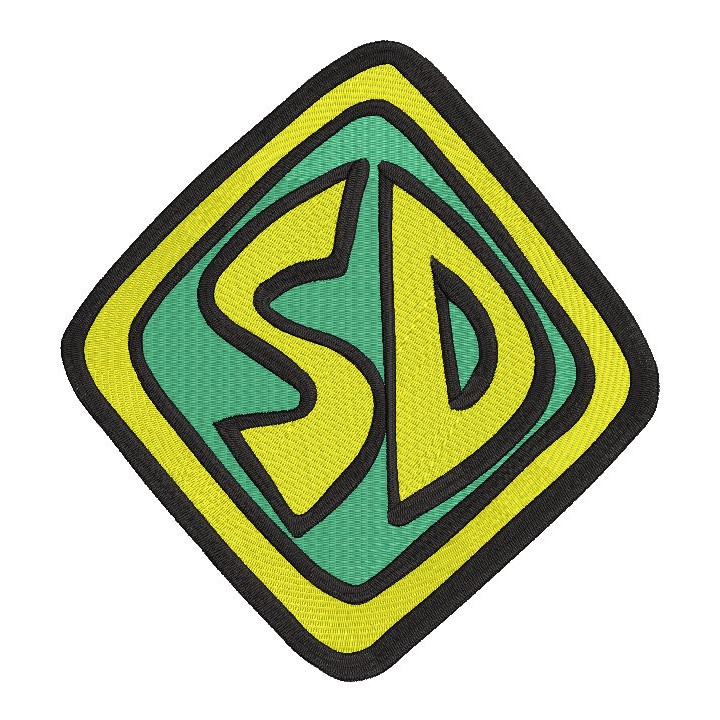 Scooby doo logo embroidery design - Embroidery Design