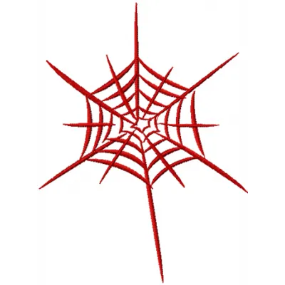 Web 2 embroidery design featuring intricate spider web motifs, perfect for embellishing apparel and crafts.