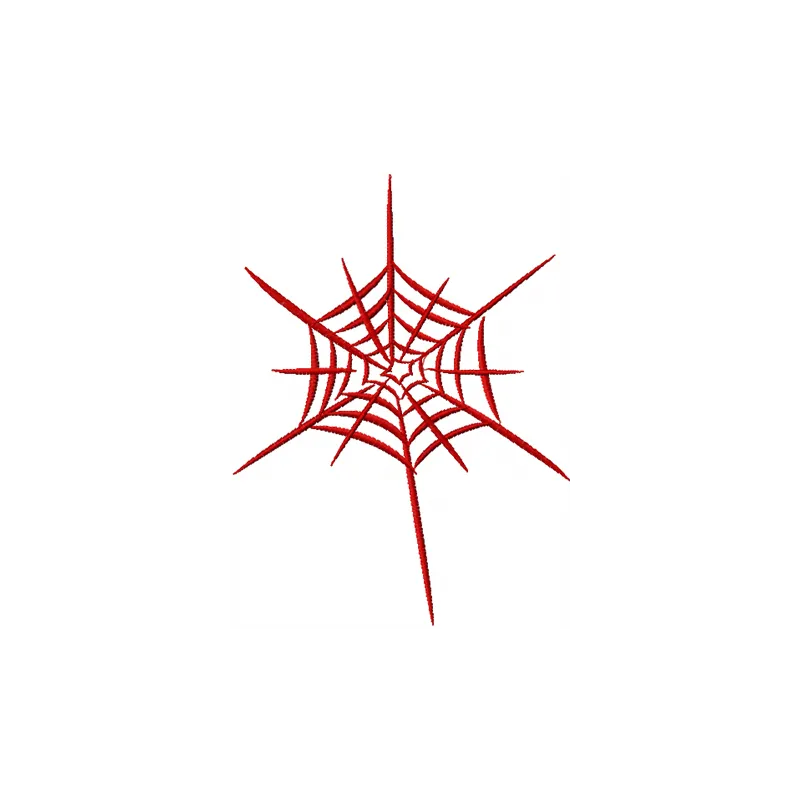 Web 2 embroidery design featuring intricate spider web motifs, perfect for embellishing apparel and crafts.