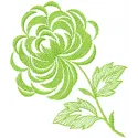 Elegant flower embroidery design showcasing intricate floral patterns, ideal for stitching on garments and home decor.
