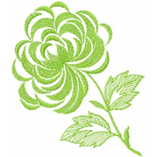Elegant flower embroidery design - Embroidery Design