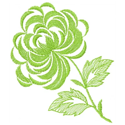 Elegant flower embroidery design showcasing intricate floral patterns, ideal for stitching on garments and home decor.