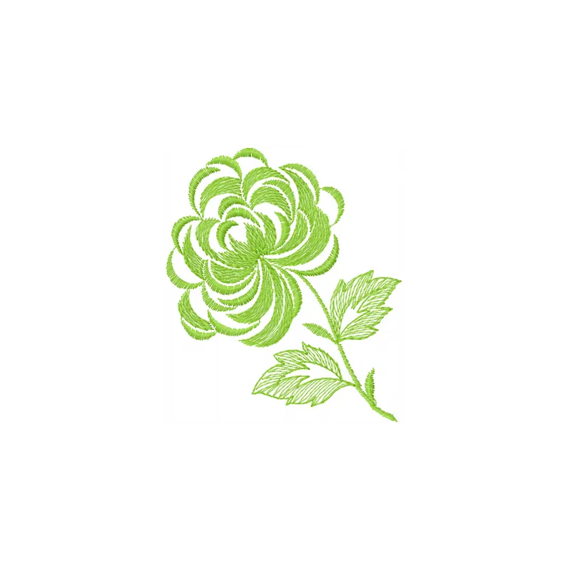 Elegant flower embroidery design showcasing intricate floral patterns, ideal for stitching on garments and home decor.