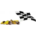 Formula 1 embroidery design featuring racing cars, ideal for stitching on caps, t-shirts, and hoodies.
