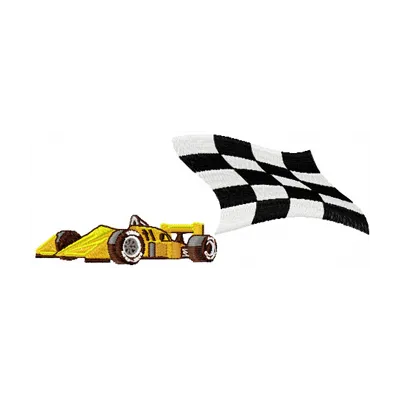 Formula 1 embroidery design featuring racing cars, ideal for stitching on caps, t-shirts, and hoodies.