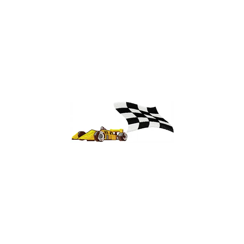 Formula 1 embroidery design featuring racing cars, ideal for stitching on caps, t-shirts, and hoodies.