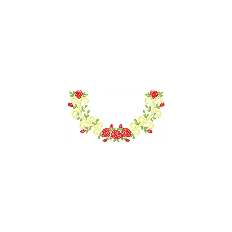 Preview of a beautiful roses embroidery design, showcasing intricate stitching patterns for FSL and decoration projects.