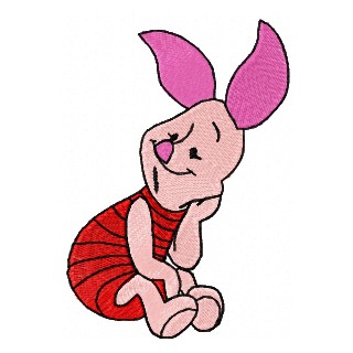 Piglet embroidery design - Embroidery Design