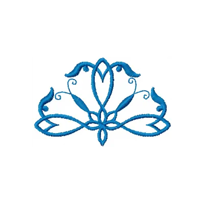 Small vignette 4 embroidery design showcasing intricate details, perfect for FSL and decorative applications.