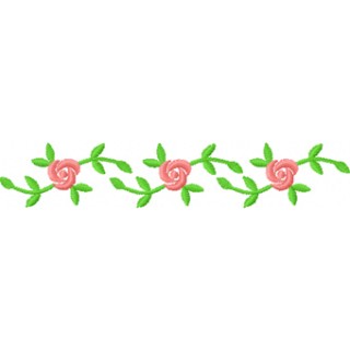 Three flowers embroidery design - Embroidery Design