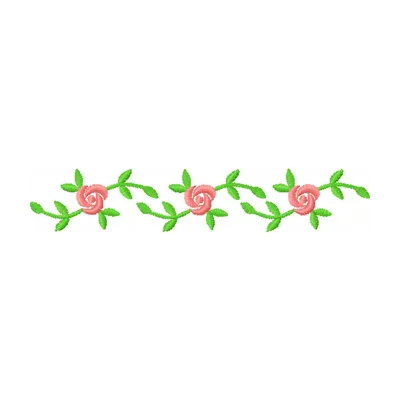 Preview of a three flowers embroidery design showcasing intricate floral motifs for stitching on various fabrics.