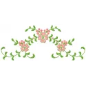 Preview of the Just Flowers embroidery design featuring vibrant floral motifs, perfect for decorating various fabrics.
