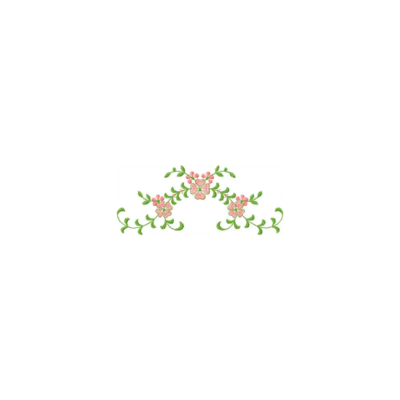Preview of the Just Flowers embroidery design featuring vibrant floral motifs, perfect for decorating various fabrics.