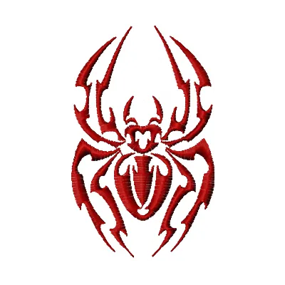 Preview of the Spider 1 embroidery design featuring intricate details, perfect for stitching on various fabric items.