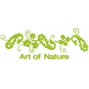 Art of nature embroidery design showcasing intricate floral and leaf motifs for FSL and decoration projects.
