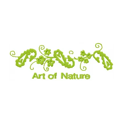 Art of nature embroidery design showcasing intricate floral and leaf motifs for FSL and decoration projects.