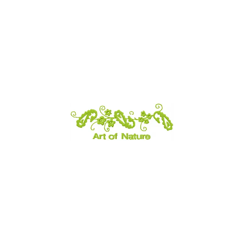 Art of nature embroidery design showcasing intricate floral and leaf motifs for FSL and decoration projects.