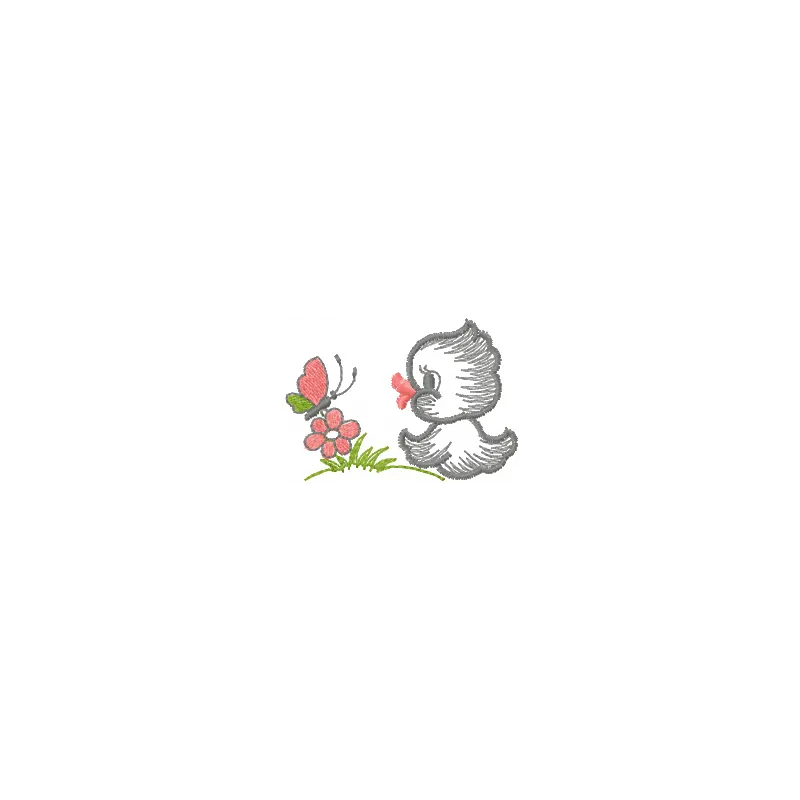 Charming chicken and flower embroidery design showcasing vibrant colors and intricate stitching details.