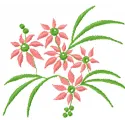 Preview of a flowers bouquet embroidery design, showcasing intricate floral motifs for creative stitching projects.