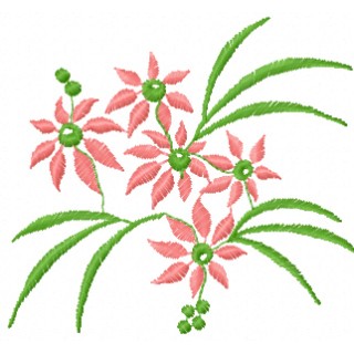 Flowers bouquet embroidery design - Embroidery Design