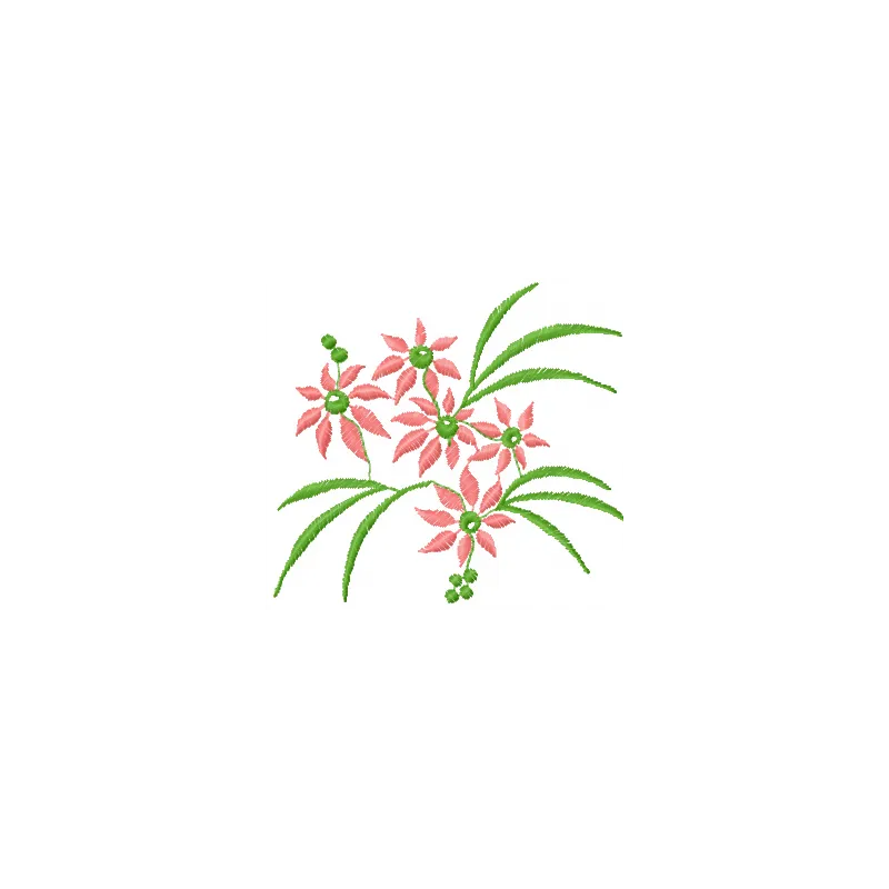 Preview of a flowers bouquet embroidery design, showcasing intricate floral motifs for creative stitching projects.