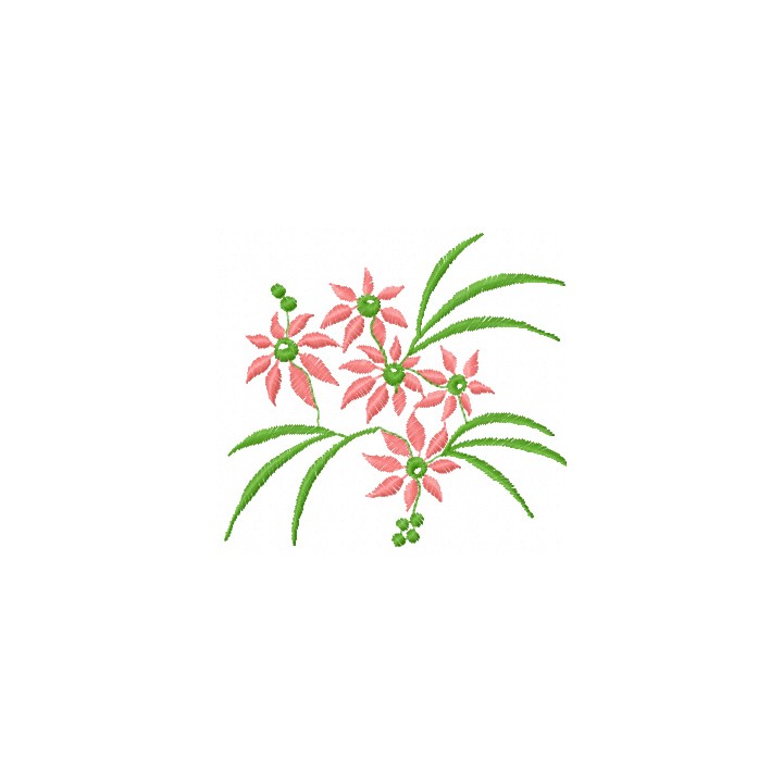Flowers bouquet embroidery design - Embroidery Design